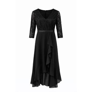 Dark Fairy Whimsigoth Babydoll Maxi Dress Womens Size M Lace Romantic 90s Y2K